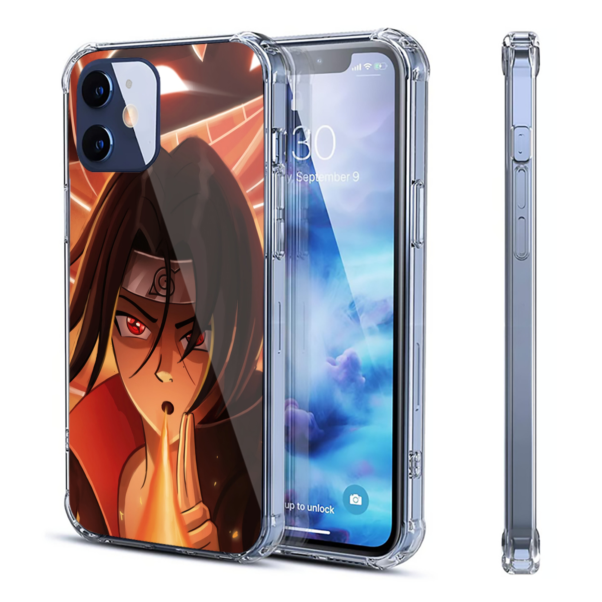 （画像用） NARUTO -ナルト- NARUTO -ナルト- 疾風伝 【iPhone 12シリーズ対応】透明スマホケース（クリアソフトケース）